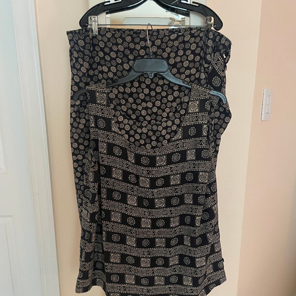 dana buchman women 2 piece silk skirt and top